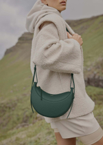 Сумка Polene Numero Dix EDITION TEXTURED GREEN
