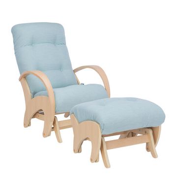 Кресло-глайдер Эстет с пуфом