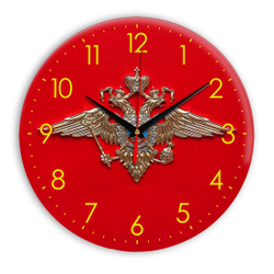 Настенные часы "символика МВД 3d"