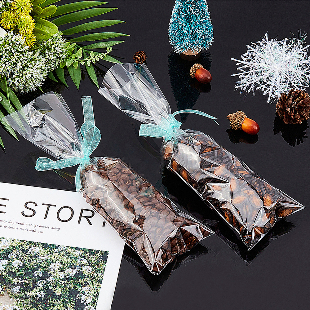 Пакеты 7х25 см БОПП 35 мкм без клеевого клапана прозрачные упаковочные