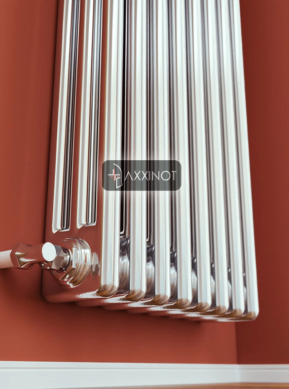 Axxinot Sentir Chrome 3180 - вертикальный трехтрубный трубчатый радиатор высотой 1800 мм, боковое подключение