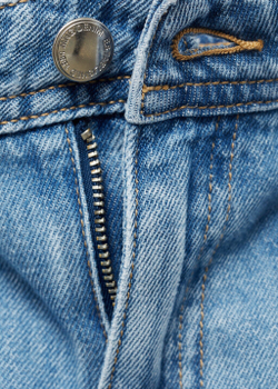 Широкие джинсы wideleg с карманами и высокой посадкой