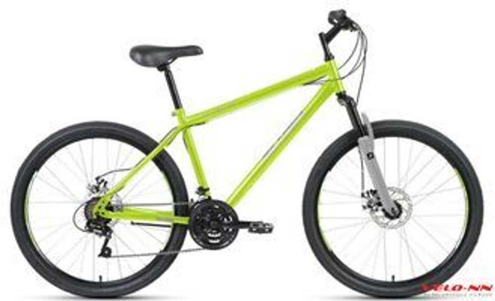 Велосипед ALTAIR MTB HT 26 2.0 disc (рост 17"19" 21ск.)2021,зеленый/черный (Россия)