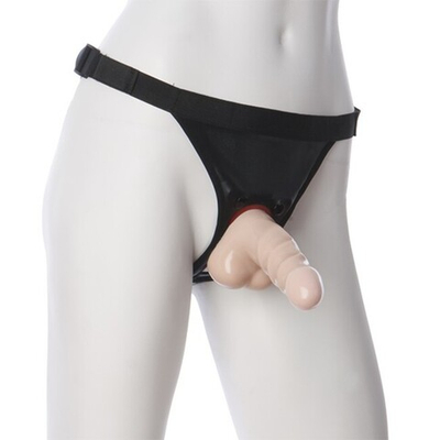 Насадка-реалистик к трусикам системы Vac-U-Lock "Raging" (Цвет: телесный)