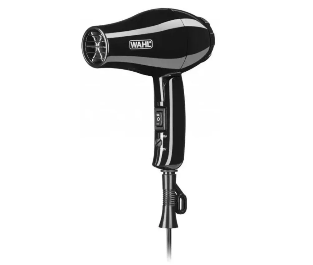 Фен Wahl Travel 3402-0470, складная ручка, 2 насадки, 1000Вт