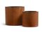 Кашпо TREEZ Effectory - серия Corten Steel - Цилиндр - Кортеновская сталь-Бархатистая окись