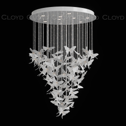 Люстра Cloyd TROPICA C9 / выс. 120 см - керамика - белый (арт.11531)