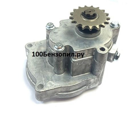 Редуктор понижающий для двухтактного двигателя от ( бензокосы, мотобура )  5:1 (17 зубов)