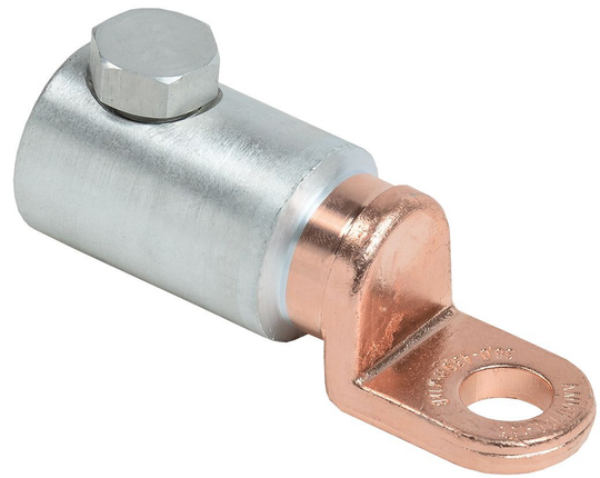 Медно-алюминиевый механический наконечник со срывными болтами АММН 120-185 до 1кВ IEK UZA-28-S120-S185-21