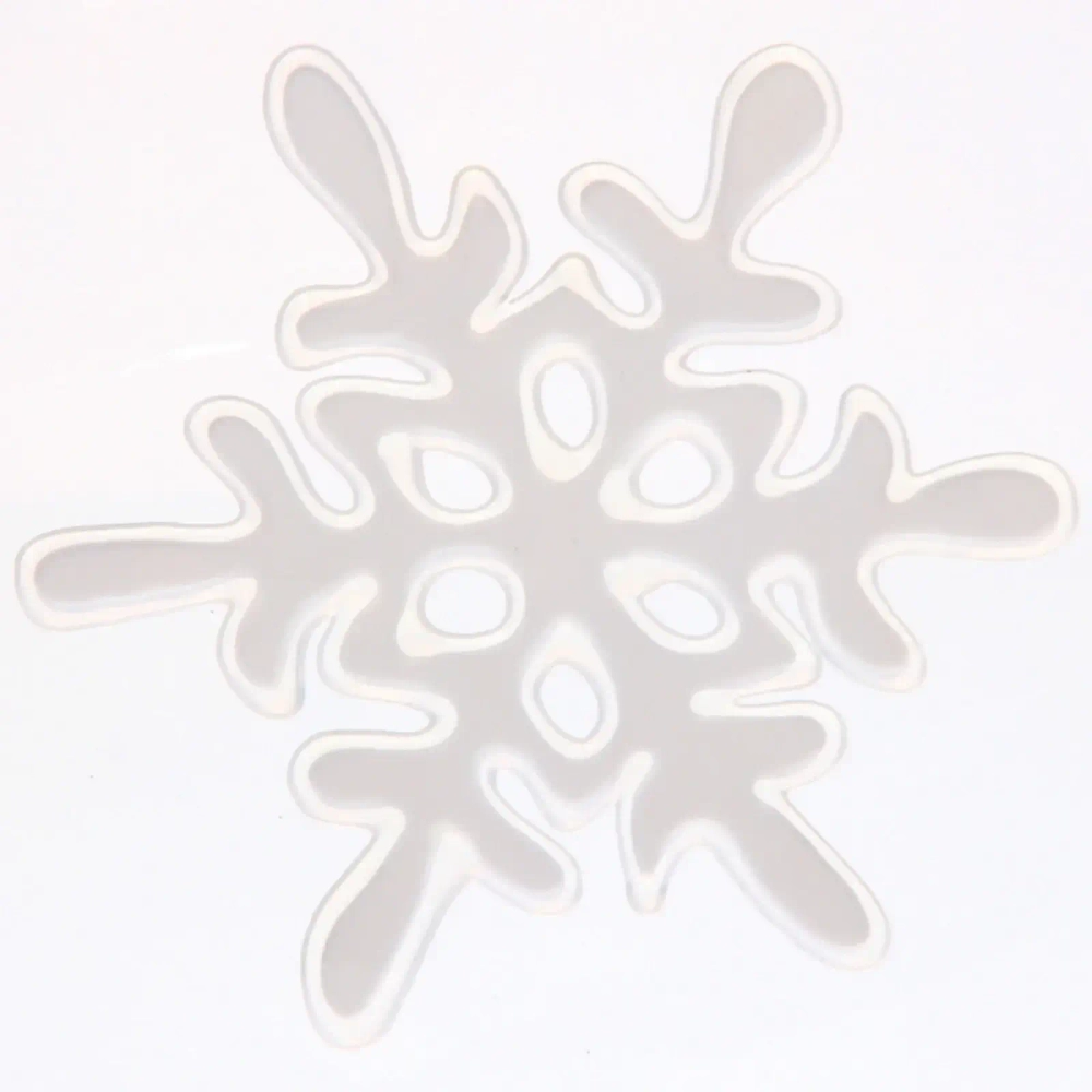 Наклейка «Чудная снежинка» 15*20, белый