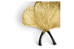 Чаша 14см Michael Aram Листья гинкго золотая