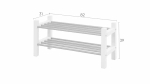 Полка для обуви - аналог IKEA/МИЧА/ИКЕА, 85x34см, белый