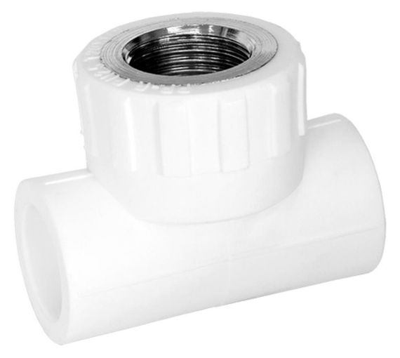 Тройник сварка I-TECH ВР 25*1/2*25 белый 15344