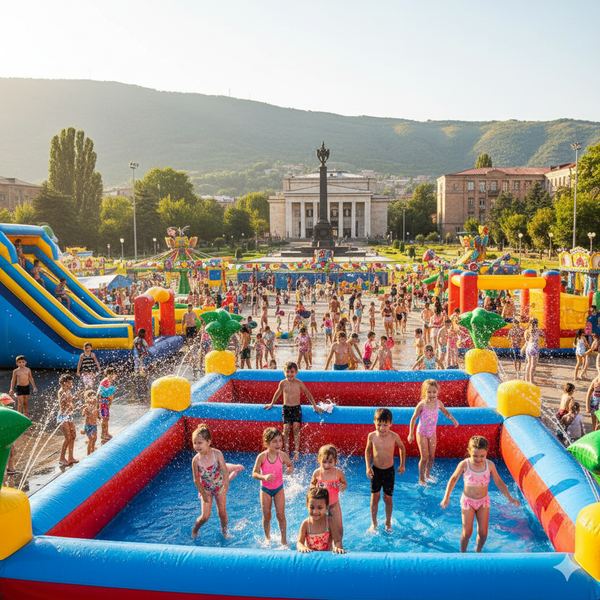 Надувной батут купить в Ванадзоре – БатутМастер 🎉