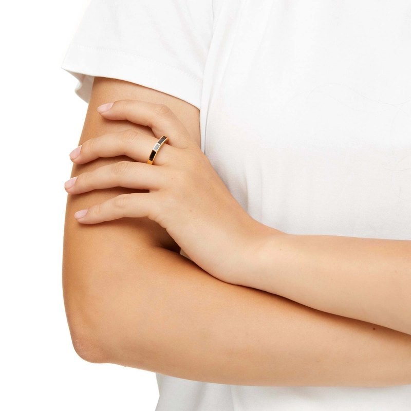 Кольцо Lynda Hexa Black Ring