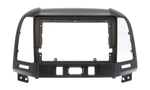 Комплект рамки с разъёмами 9" Hyundai Santa Fe 2006-2012 black - Car-Smart 7113B