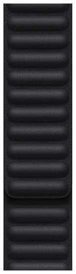 Apple Кожаный ремешок (для корпуса 45 мм), размер M/L, тёмная ночь