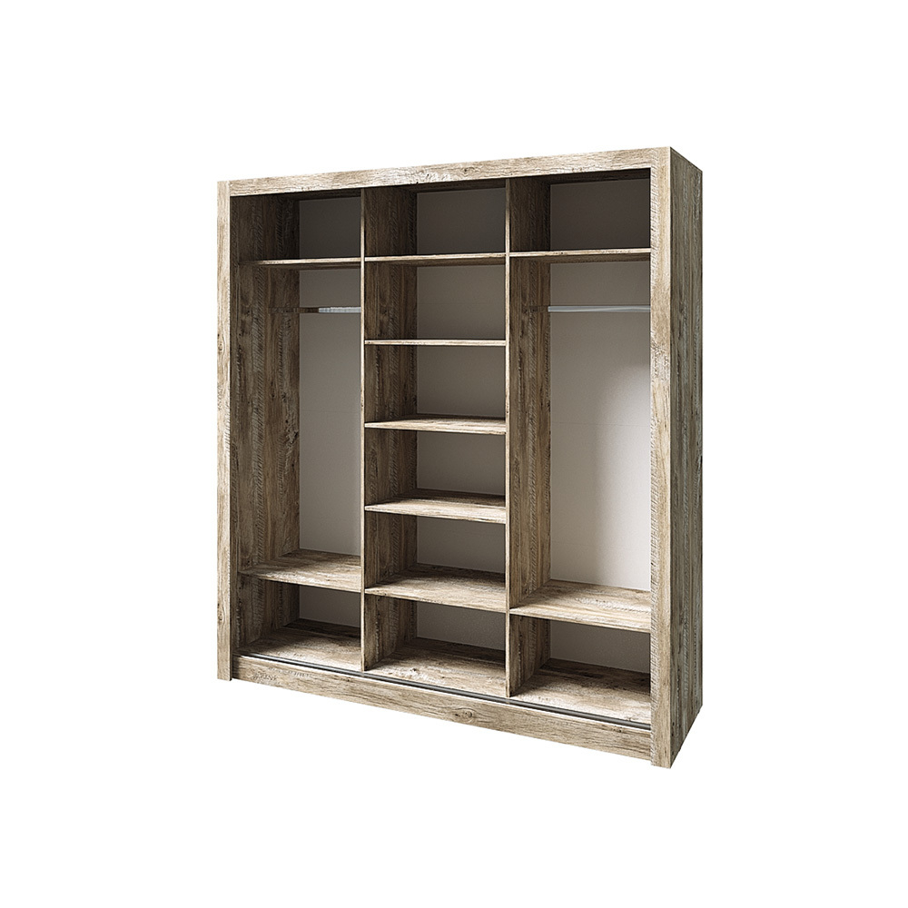 Шкаф-купе 2.0 Ривьера, Дуб Юкон, Бетон темный