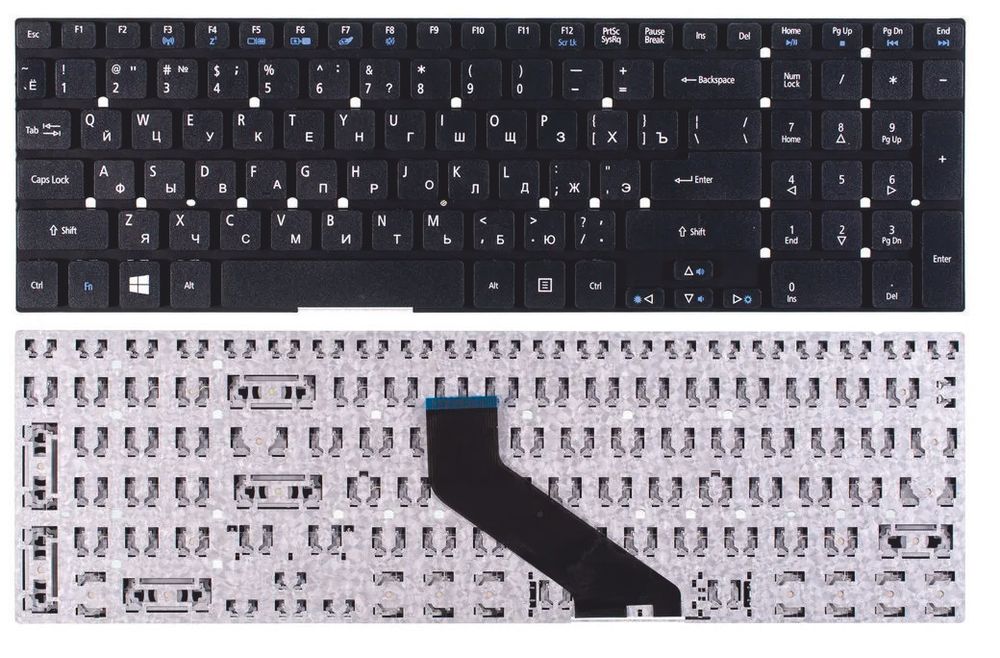 Клавиатура для ноутбука Acer Aspire V3-571, V3-771, V3-772, Extensa 2510, 2530, E1-570, V3-572, E5-571 и др.