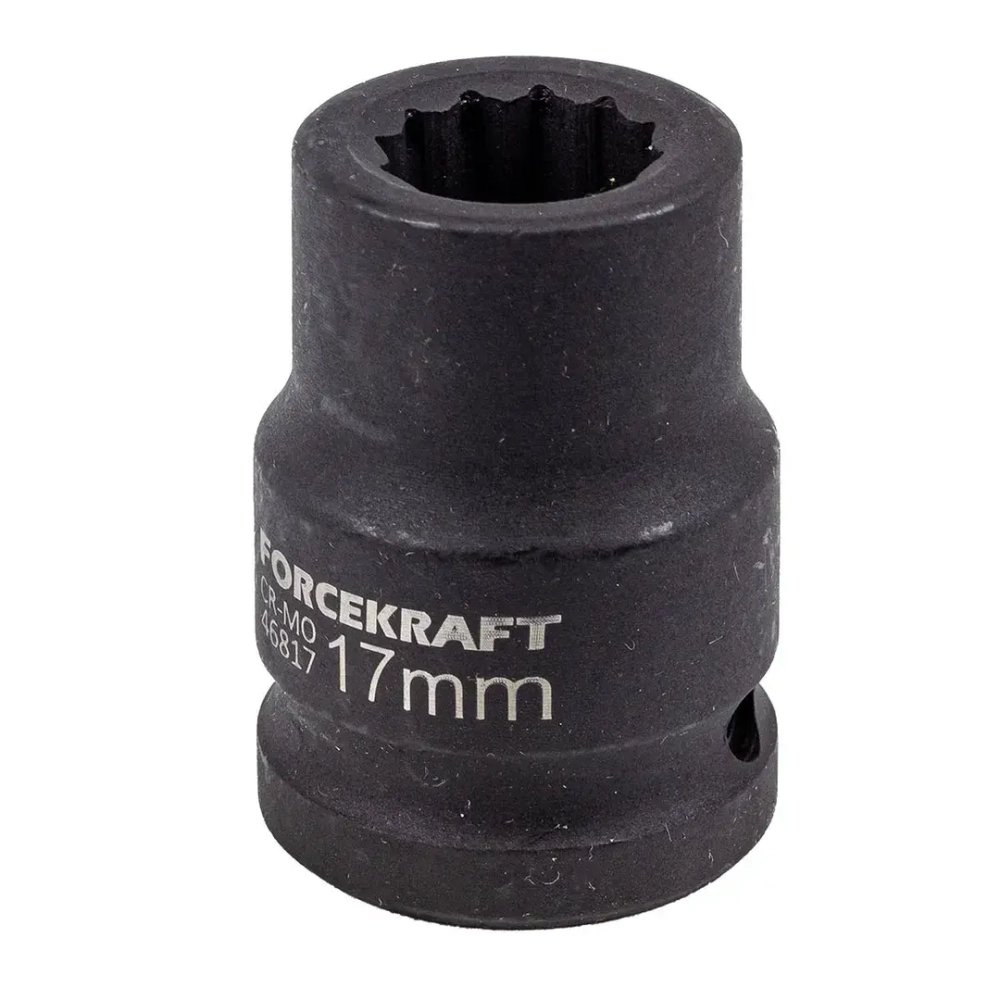 Головка ударная 17мм 3/4''12гр. FORCEKRAFT FK-46817