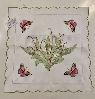 Наволочка декоративная с вышивкой (Германия) 45х45см