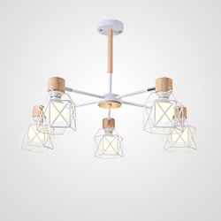 Потолочная Люстра Corf B3 White 5 Lamps By Imperiumloft
