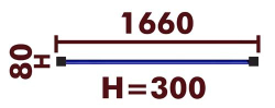 Перекладина для отжимания 32002 для выполнения нормативов (болтовая сборка)