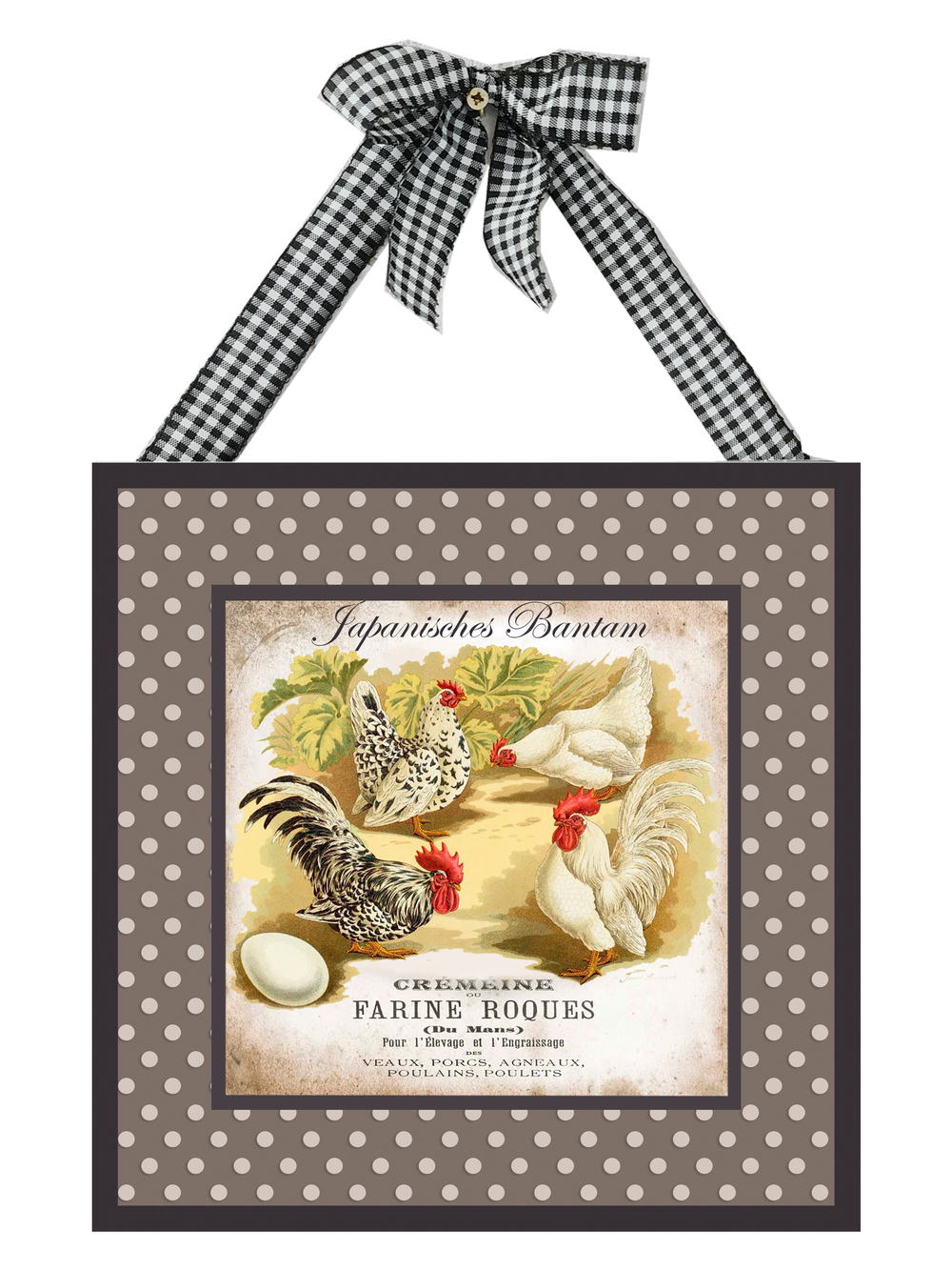 Картины на стену для интерьера набор 4 шт панно для кухни "Ферма" 20*20 см