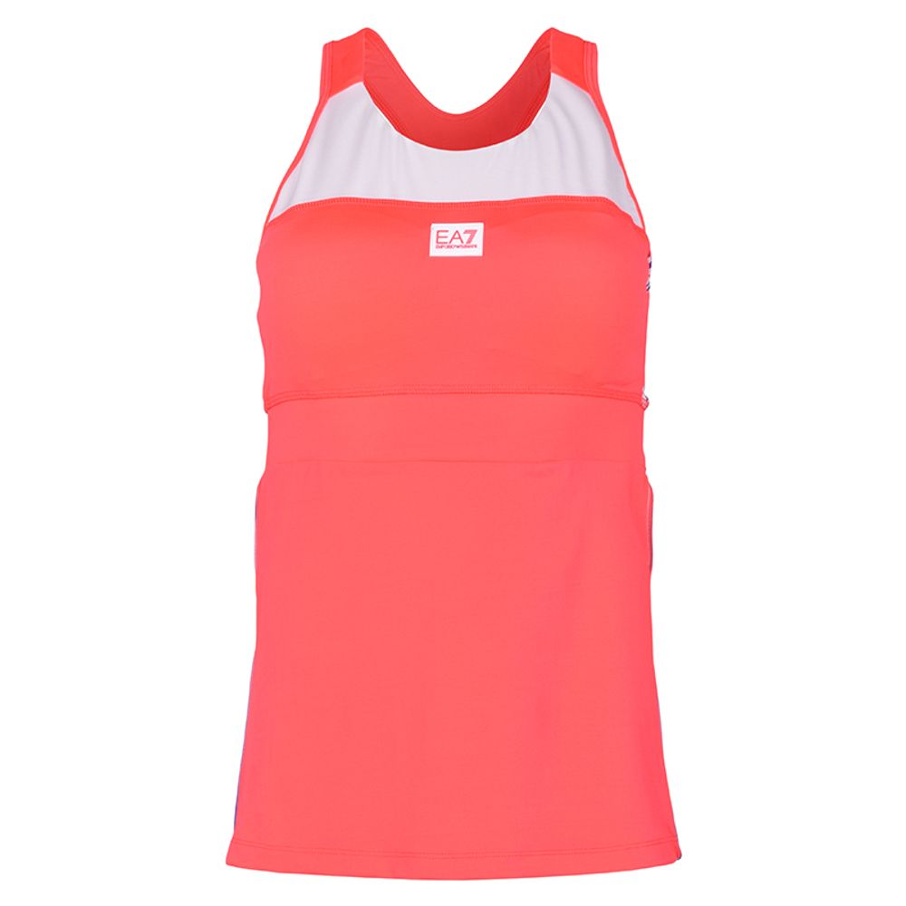 Женский топ теннисный EA7 Women Jersey Tank - diva pink