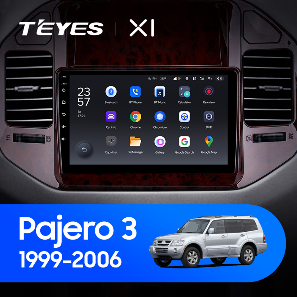 Teyes X1 9" для Mitsubishi Pajero III 1999-2006