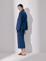 ISLA suit in blue linen