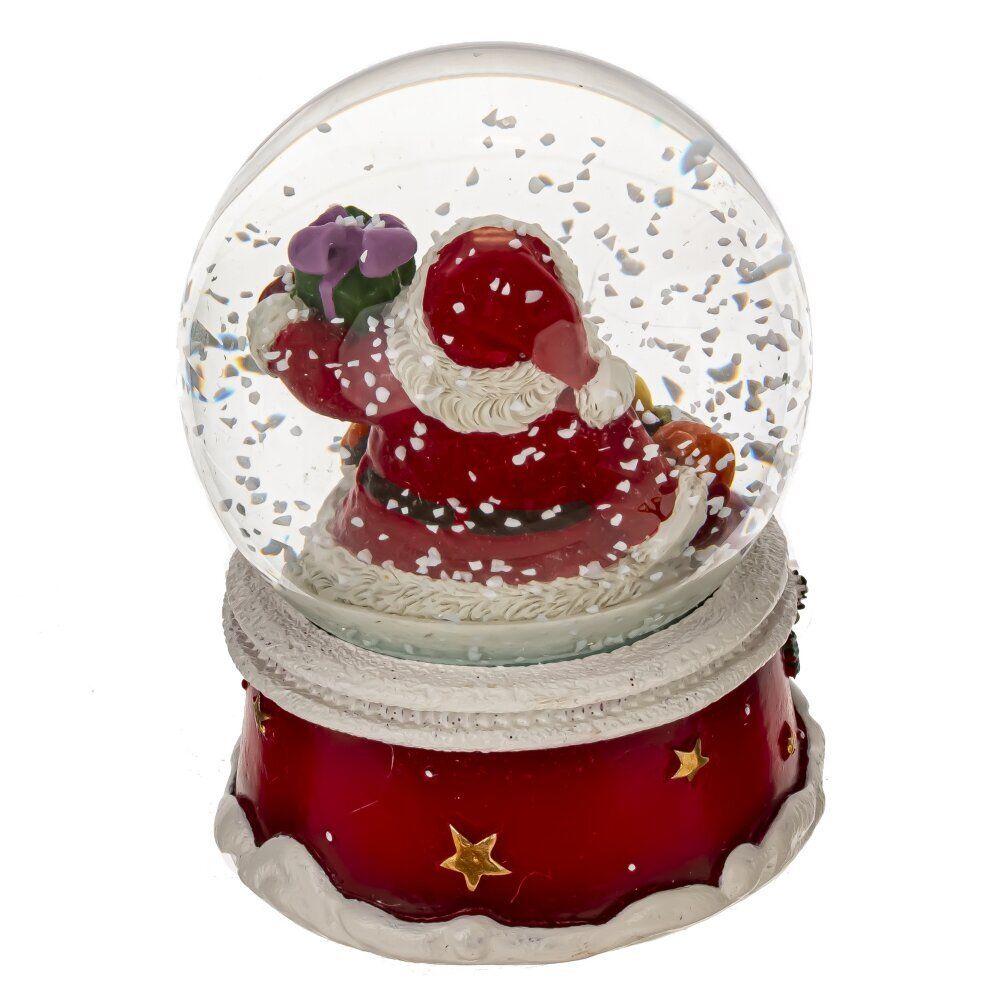 GAEM Фигурка декор в стекл шаре "Санта/Олень", D7 см, L7 W7 H8,5 см, 2в.