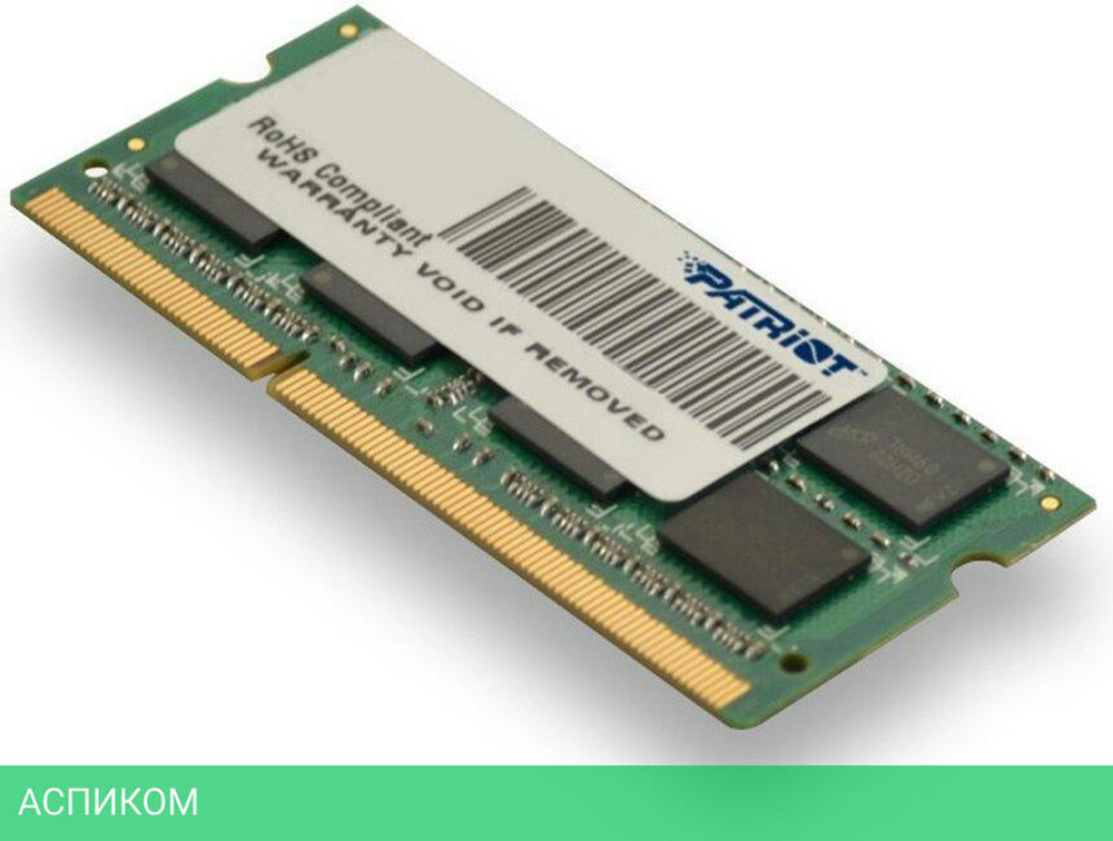 Оперативная память Patriot DDR3-1600 4GB PC-12800 (PSD34G16002S)