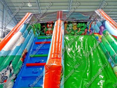 Коммерческий надувной батут "Мир сафари"