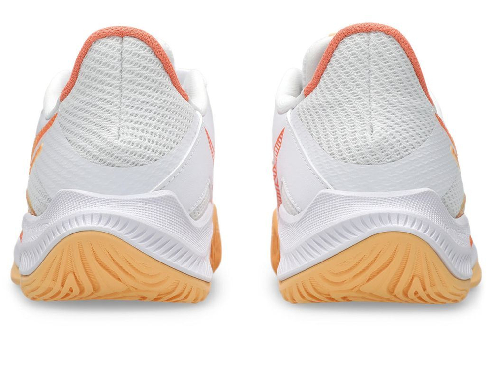 Женские кроссовки для бадминтона/сквоша Asics Blade FF 2 - white/vivid coral