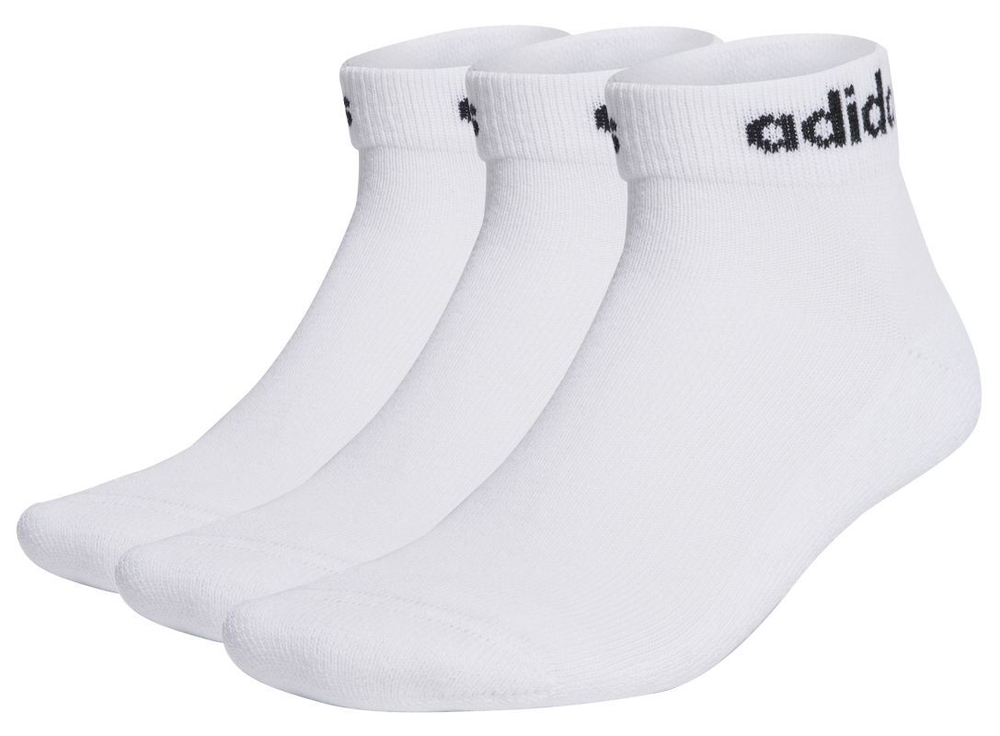 Теннисные носки Adidas Linear Ankle Socks Cushioned 3P - белый