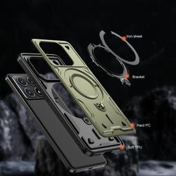Чехол Magneto Case с кольцом для Poco X6 Pro