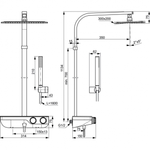 Душевая система с термостатическим смесителем для душа Ideal Standard CERATHERM S200 A7332AA