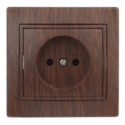 Розетка Intro Plano 1-201-10 без заземления 2P 16А-250В IP20 СУ венге