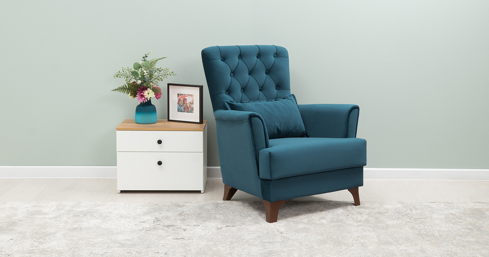 Ирис кресло для отдыха (темно-синий)