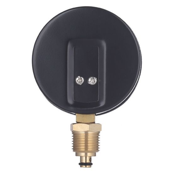 Термоманометр радиальный Rommer 1/2", 6 бар, +120°С, 80 мм с запорным клапаном (RIM-0006-800615)