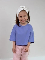 Футболка детская укороченная базовая