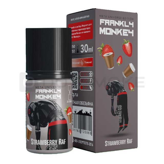 Frankly Monkey Salt 30 мл - Strawberry Raf (Strong)