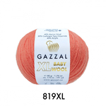 Пряжа Baby Wool XL 50 г, 100м, 40%акрил, 40%шерсть мериноса, 20%кашемир, 40%акрил (цена за 1 шт)
