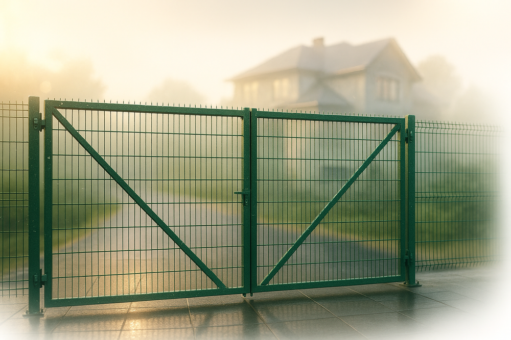 Ворота 3Д наружнее открывание ВР 1500.3500(/ворота/петли/упоры/проушина)