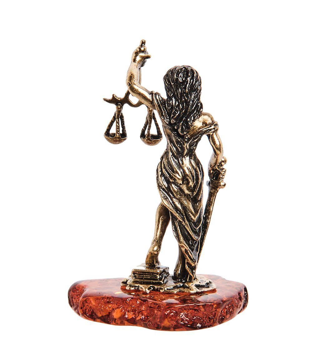 Народные промыслы AM-2782 Фигурка «Фемида» (латунь, янтарь)