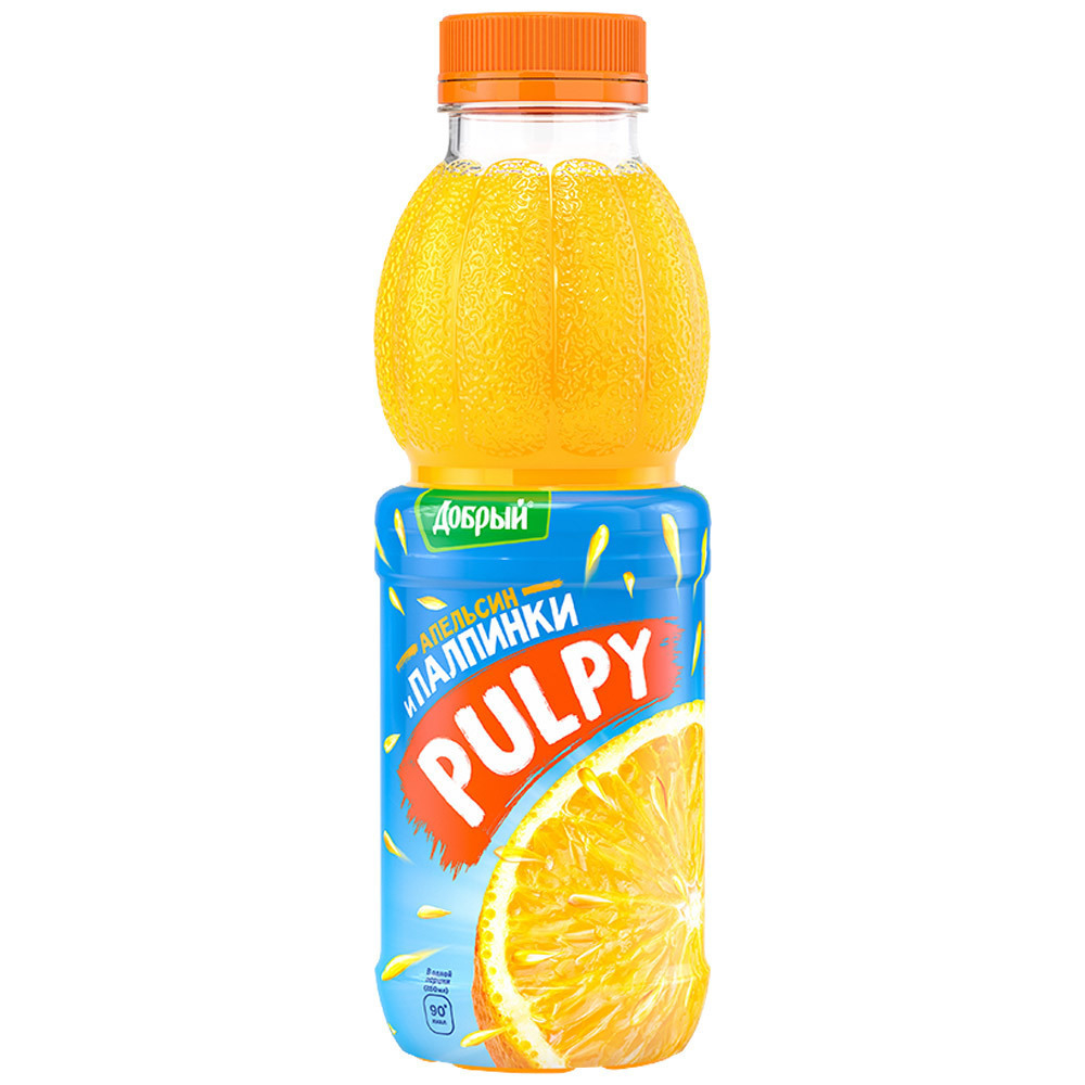 Pulpy 0,45 л. апельсиновый (упаковка 12 бутылок)