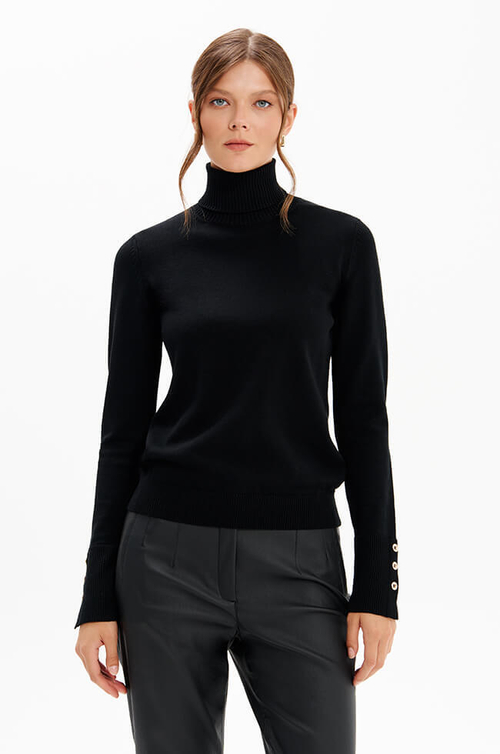 23375 Свитер женский (черный)