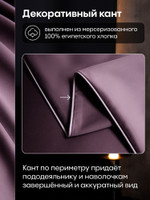 Комплект постельного белья Однотонный Сатин Премиум «Вечерняя сирень»