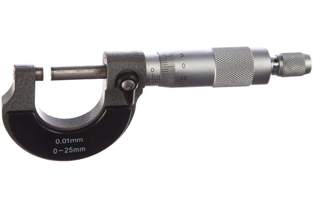 Микрометр наружный 0 - 25 мм/ 0,01 мм, 19909